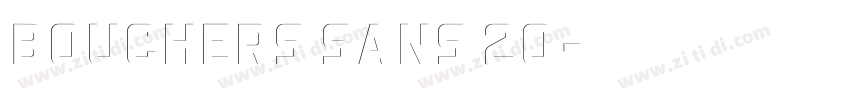 Bouchers Sans 20字体转换